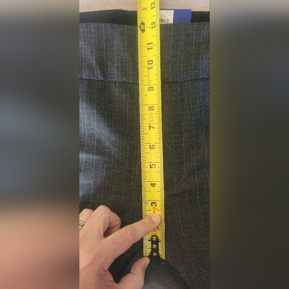 NWT $50 Women's Apt. 9 Mid Rise Boot Cut Tummy Control Dark Gray Black Pants NEW - Picture 10 of 11